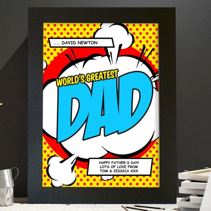 Personalised World's Greatest Dad Poster