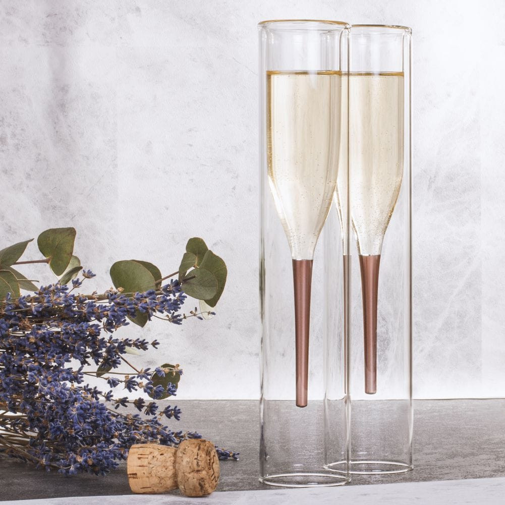 Inside Out Champagne Flutes