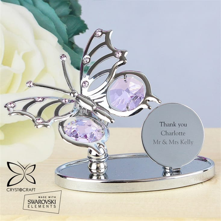 Personalised Crystocraft Butterfly Ornament