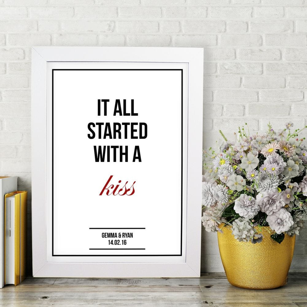 It All Started With A Personalised Poster