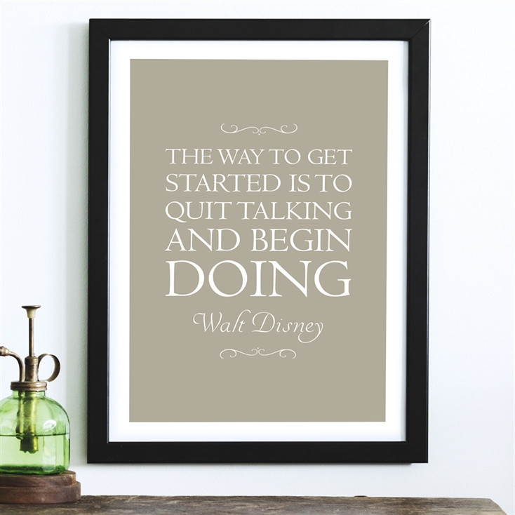 Personalised Favourite Inspirational Quote Poster