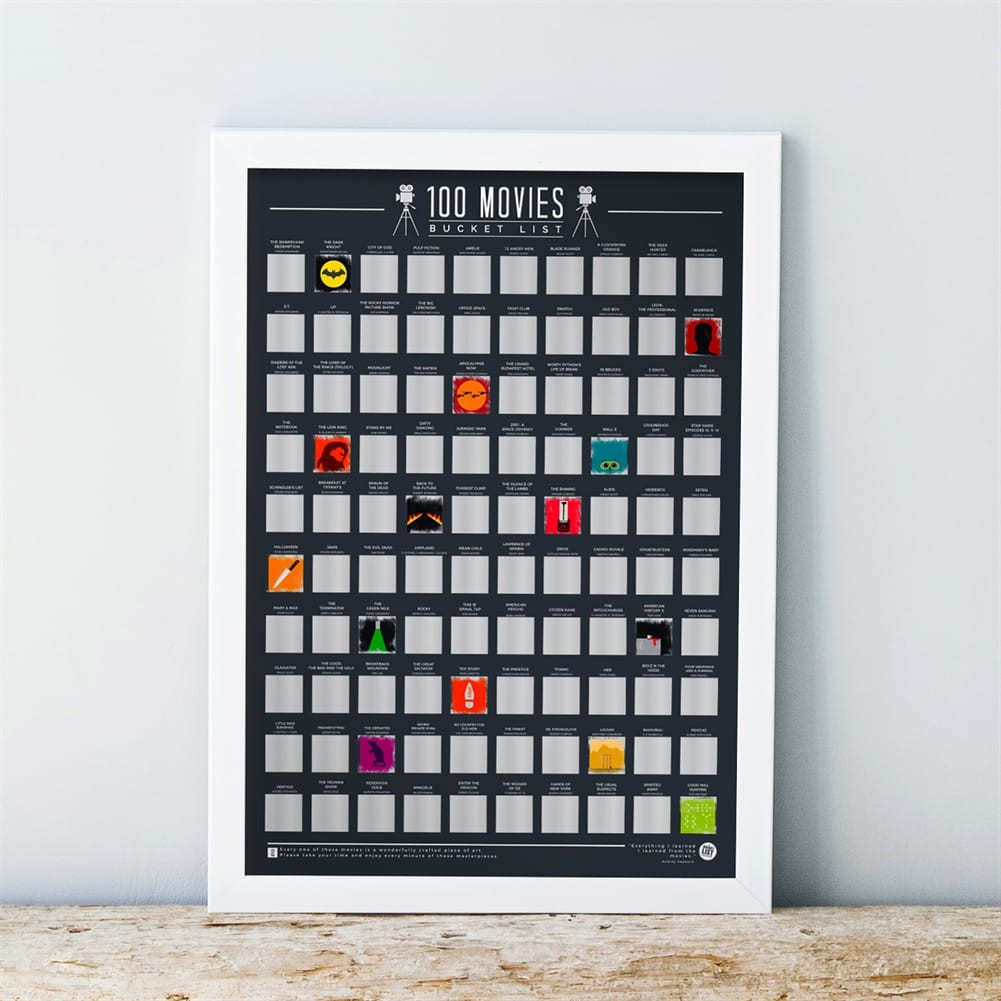 100 Movies Bucket List Poster