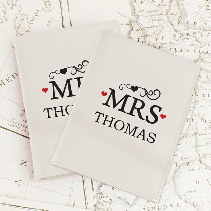 Personalised Mr and Mrs Passport Covers