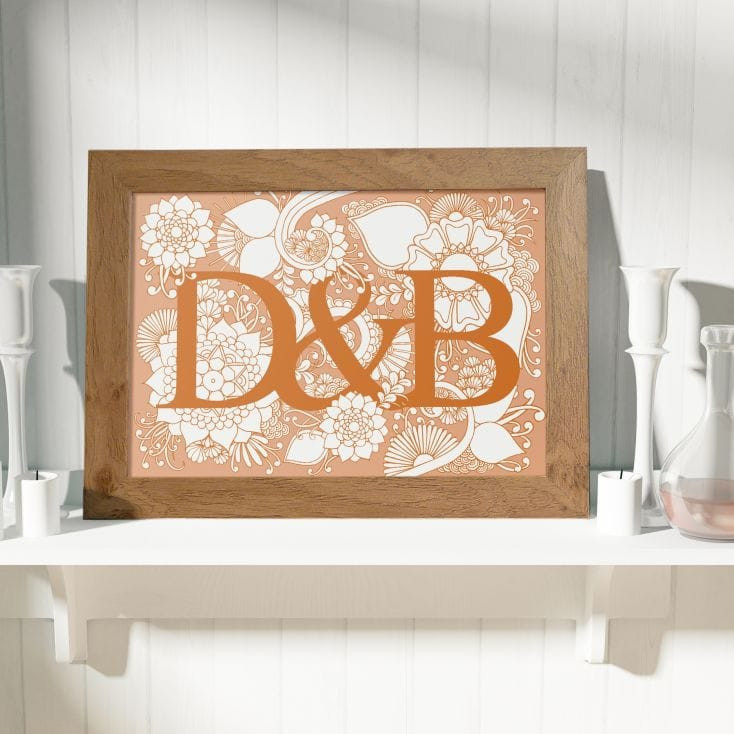 Personalised Couples Colouring Poster