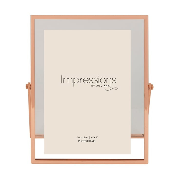 Freestanding Photo Frame with Copper Finish