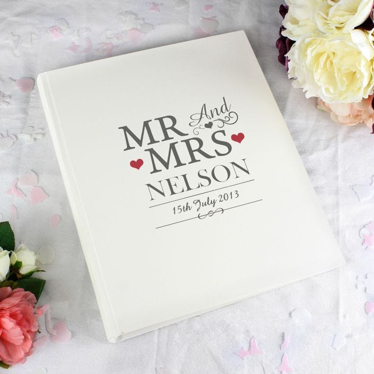 Personalised Mr and Mrs Photo Album