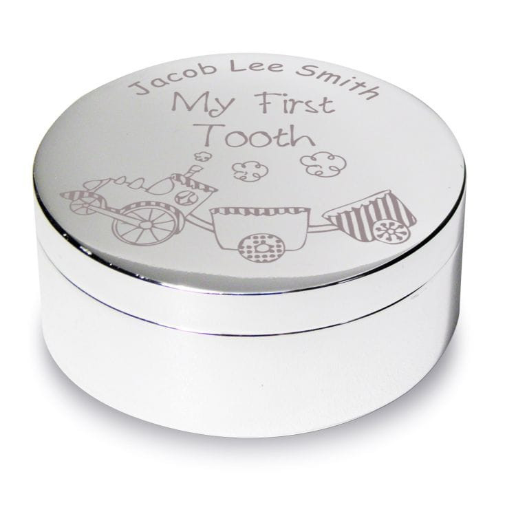 Personalised First Tooth Box - Train Design