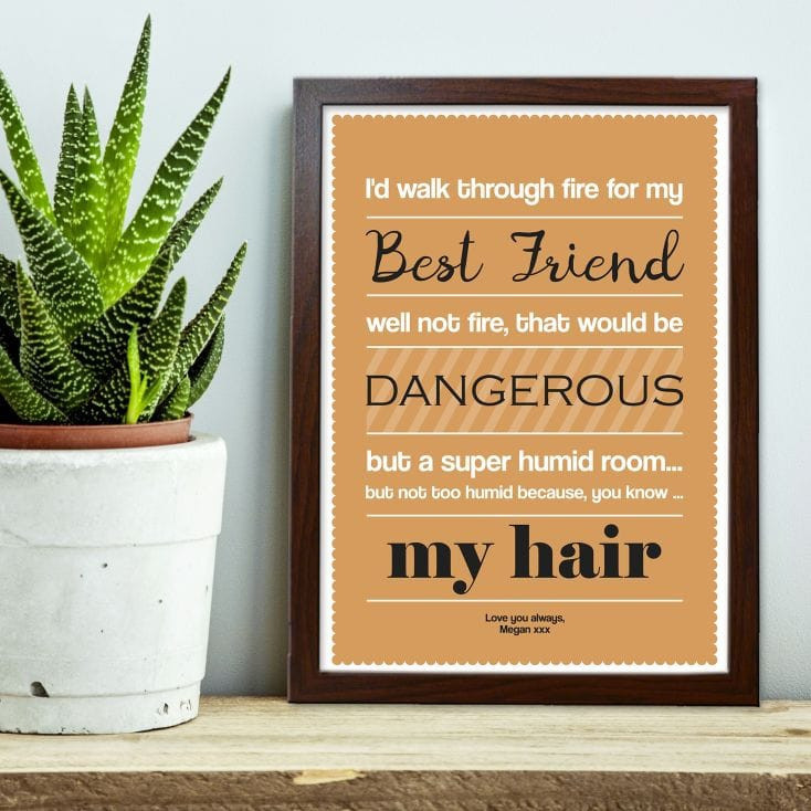 Funny Friendship Quote Poster