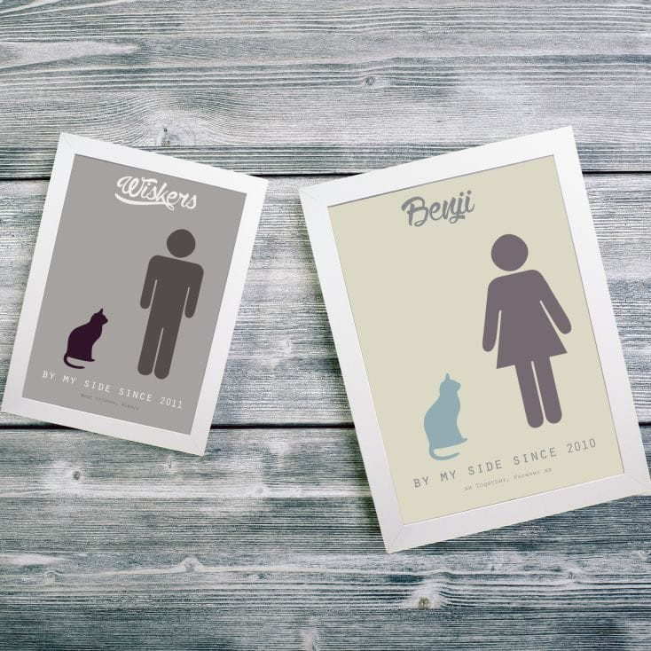 Pet By My Side Personalised Print