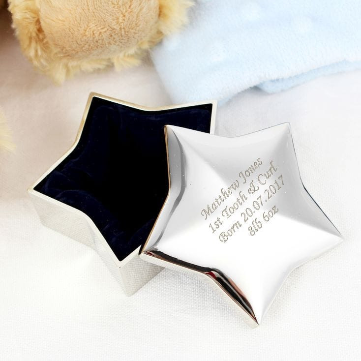 Personalised Star Trinket Box