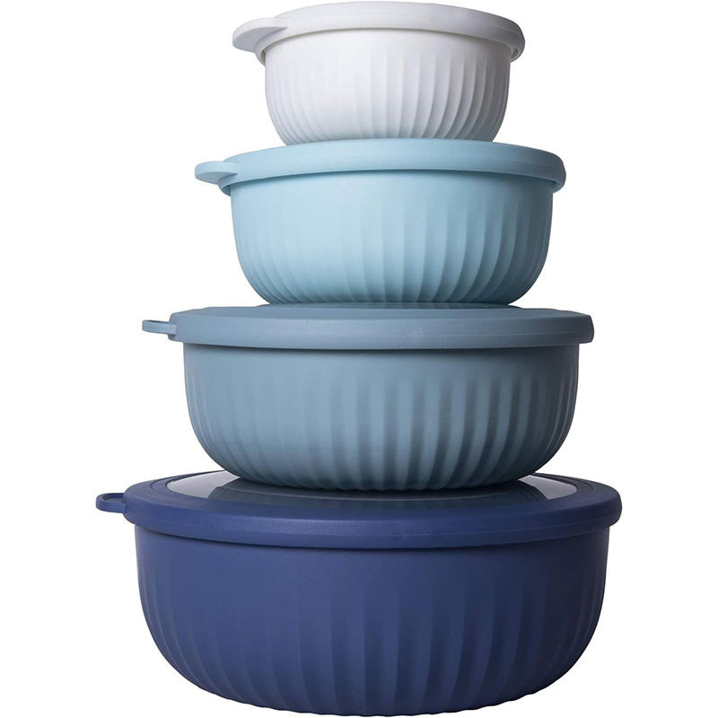 Plastic Meal Prep Bowl Set with Lids