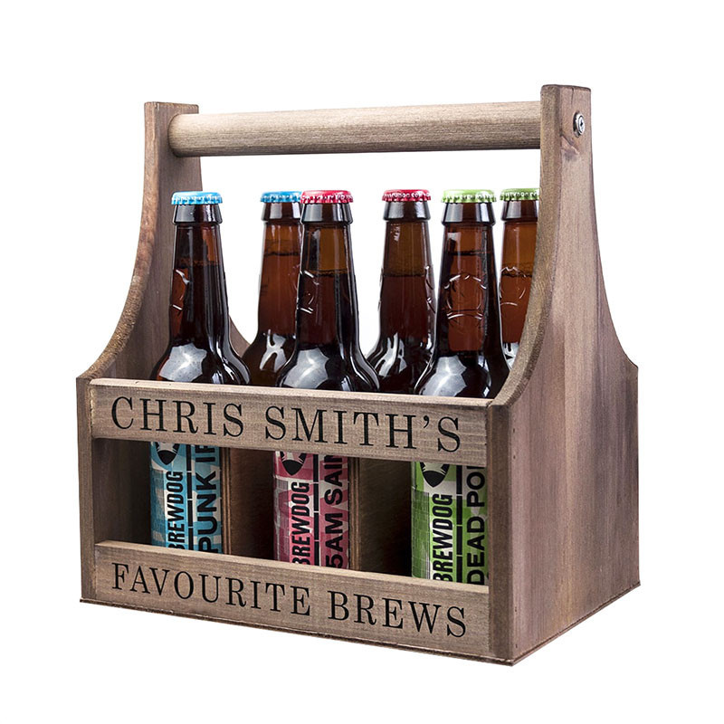 Personalised Wooden Beer Trug
