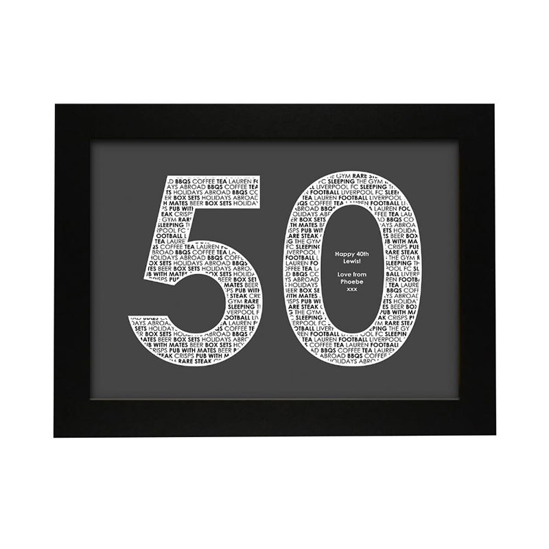Personalised 50 Print