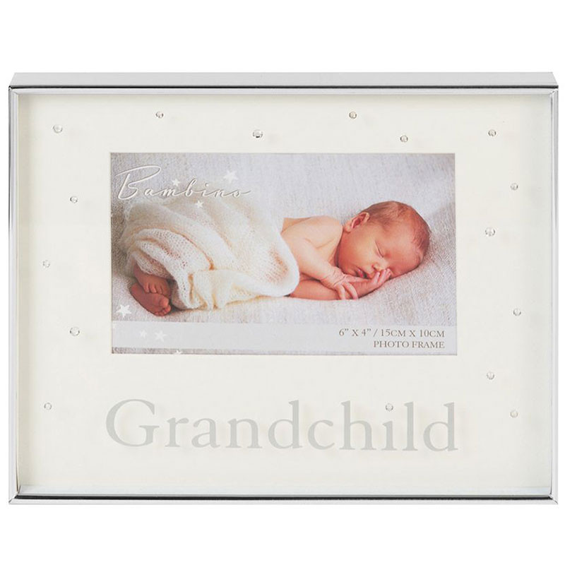 Bambino Silver Plated Photo Frame - Grandchild 6" x 4"