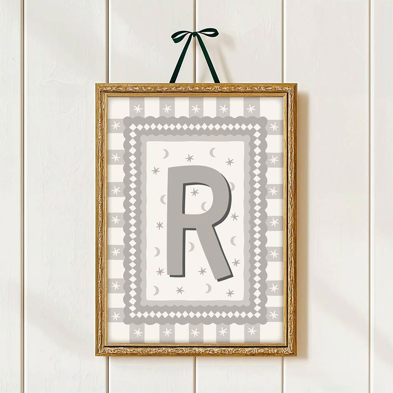 Personalised Initial Colour In Print