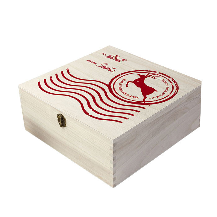 Personalised Wooden Christmas Eve Box - Large