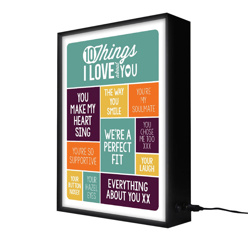 10 Things I Love About My Girlfriend Light Box