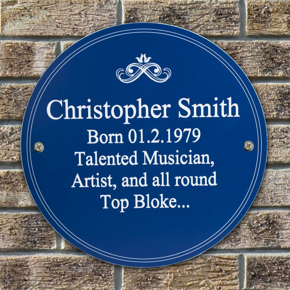 Personalised Heritage Plaque
